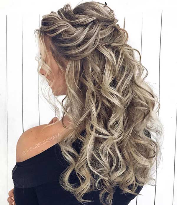 Curly Half Up Half Down Hairstyles