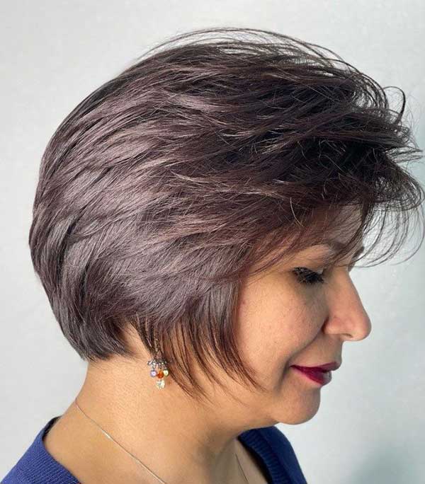 Layered Bob Hairstyles For Over 60