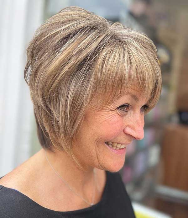 Chin Length Hair For Over 60