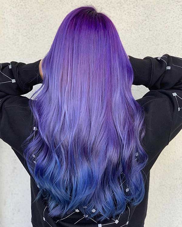 Blue Purple Hair Color