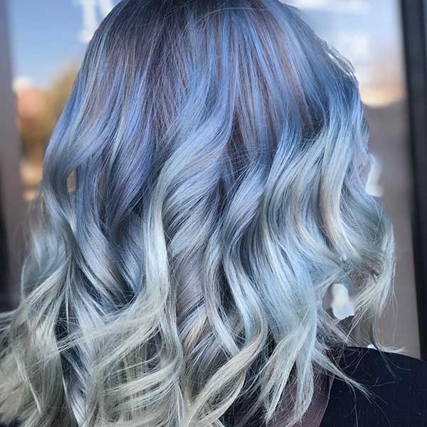 Blue And Grey Hair Styles