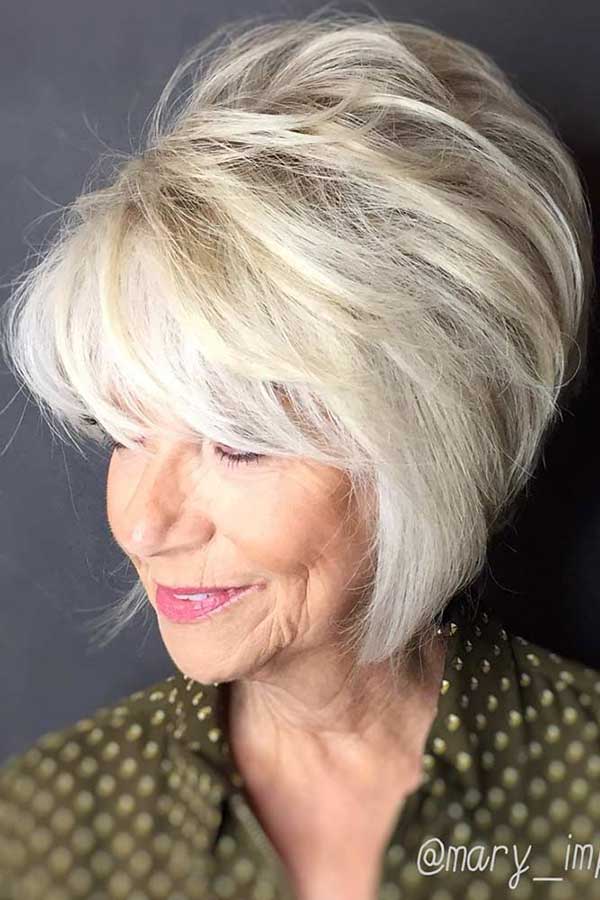 Chin Length Hair For Over 60
