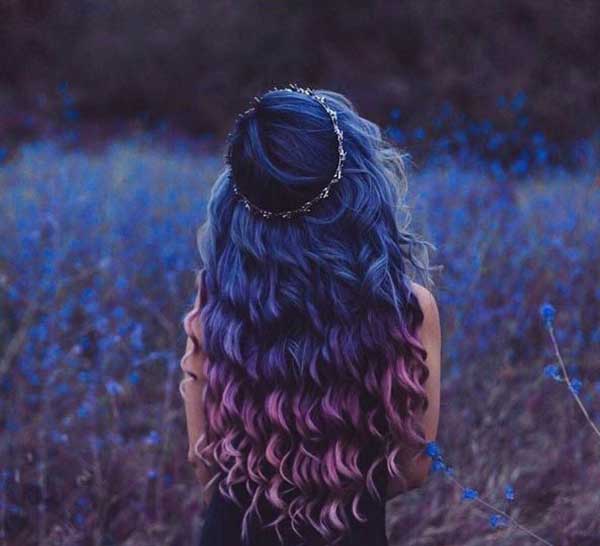 Blue Purple Hairstyles