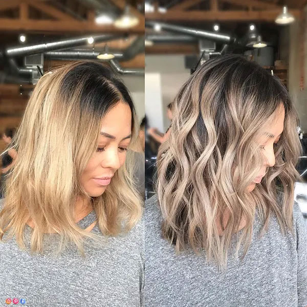 Brown To Blonde Ombre Bob