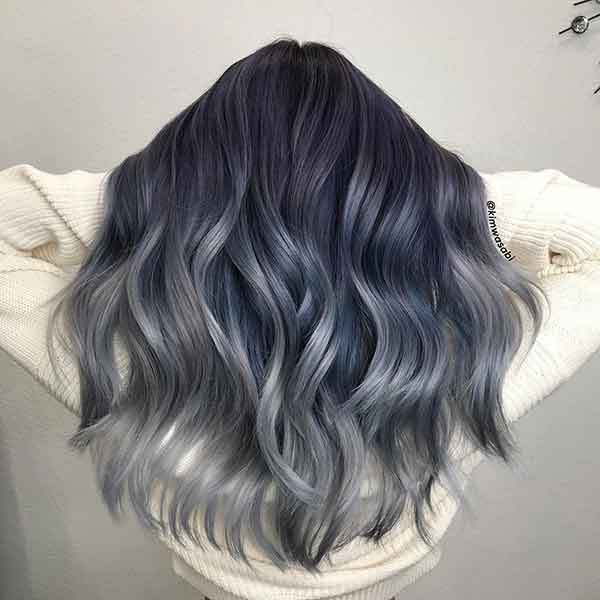 Blue And Grey Hair Styles
